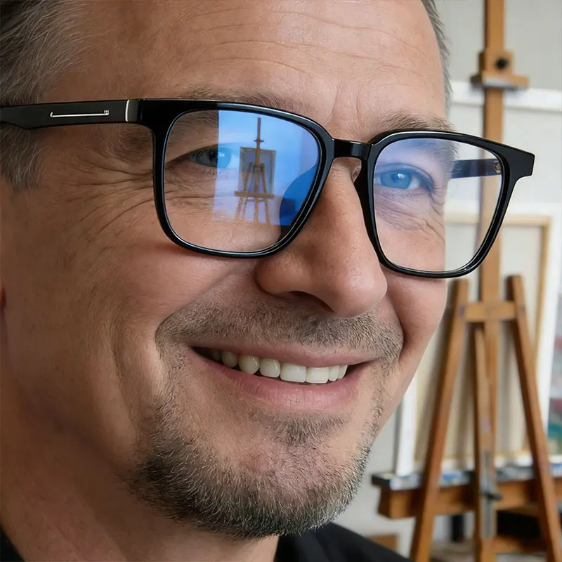 Oculos-de-leitura-masculinos-ccspace-classicos-quadrados-com-lentes-de-prescricao-anti-luz-azul-para-presbiopia-075-175
