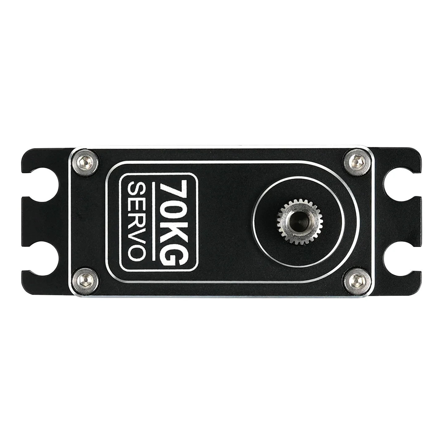 Servo sin escobillas de alto par impermeable de 70 kg 180 ° /270 ° /360 °   Servo de engranaje de acero inoxidable 8,4 V para rastreadores/robotos/SCX10/Traxxas RC