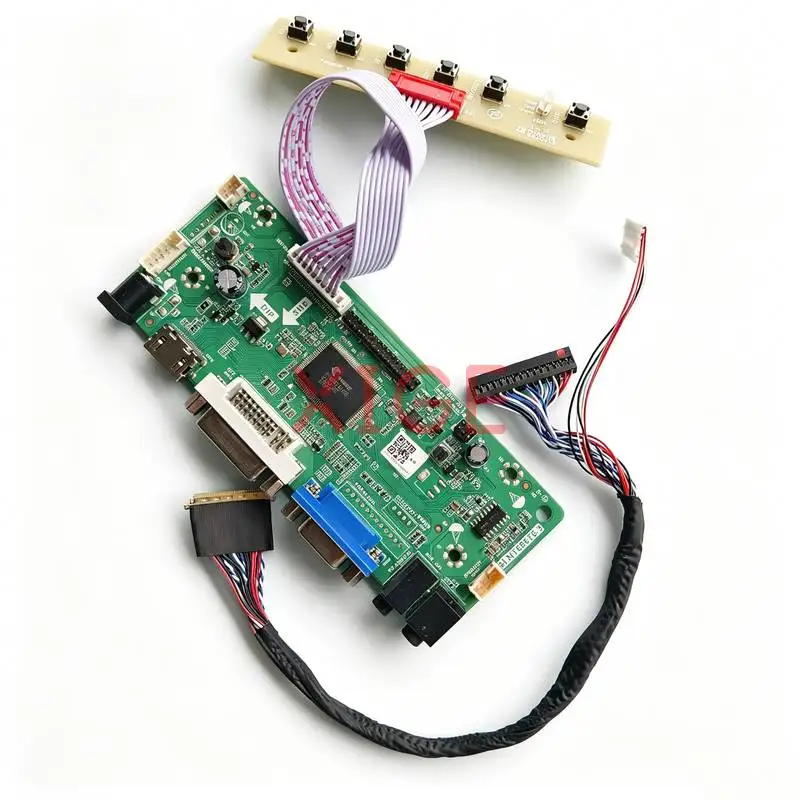コントローラーボードフィット-b140xtn01-b140xtn02-b140xtn03-b140xtn06-ラップトップモニターパネル-lvds-40-ピン-1366-768-1366x768-vga-dvi-hdmi-キット