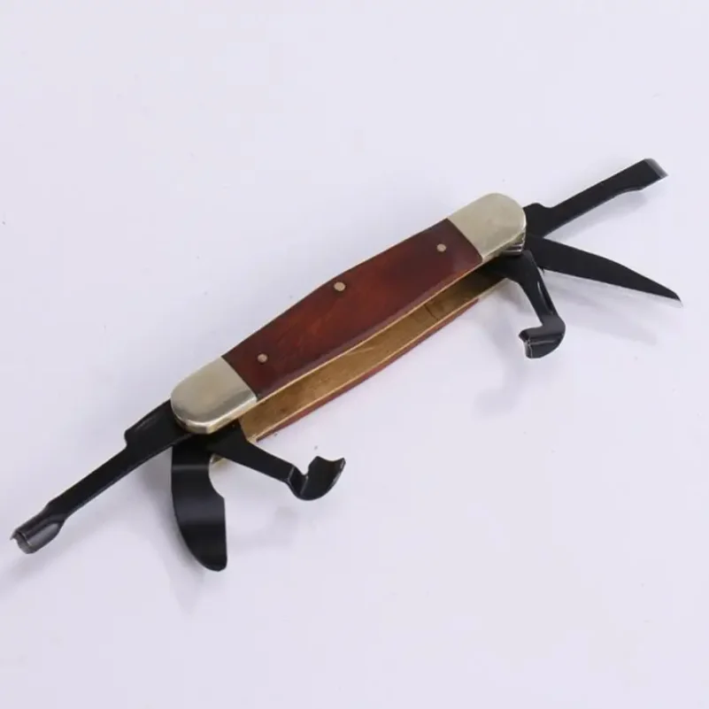 Wood & SK5 Steel Multi-purpose Portable Folding Pocket Cutter Portable Caving Gift Cutting Tool For Camping/ Home Furnishing