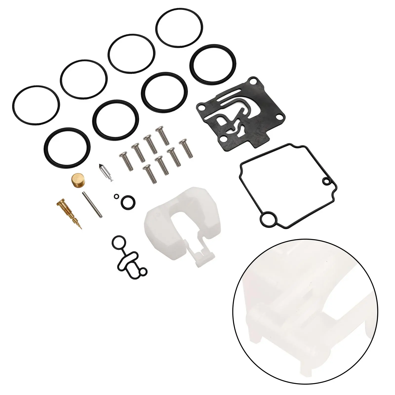 Areyourshop Boat Carburetor Carb Rebuild Kit for Yamaha F50-T50hp 4 Stroke 2001-2004 62Y-W0093-11-00