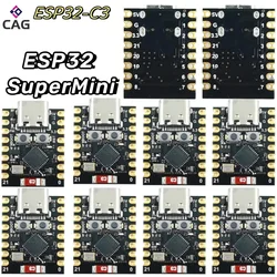 Super Mini placa de desenvolvimento, Wi-Fi, Bluetooth, sem flash, ESP32-C3, ESP32, C3, 1-10pcs