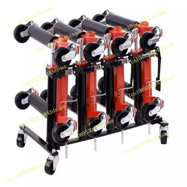 1 Ton Hydraulic Vehicle Shifter Car Skates Vehicle Ratcheting Foot Pedal Lift Wheel Dolly