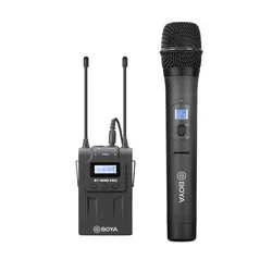 BOYA BY-WM8-PRO-K3 UHF Wireless Interview Mic with One Receiver and One Handheld Dual Microphone