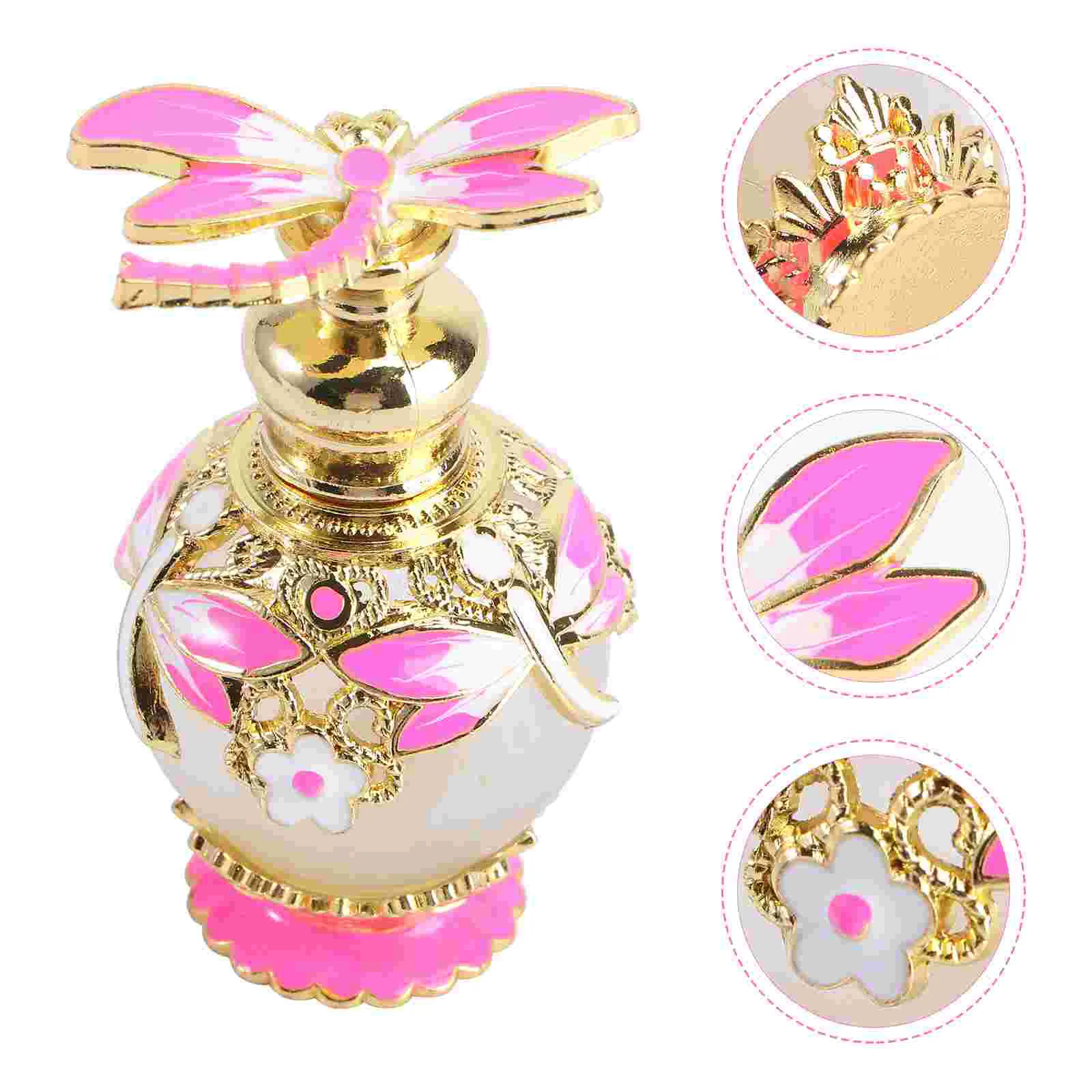 15 Ml Arabic Perfumes Dragonfly Bottle Glass Refined Oil Holder Travel Empty Fragrance