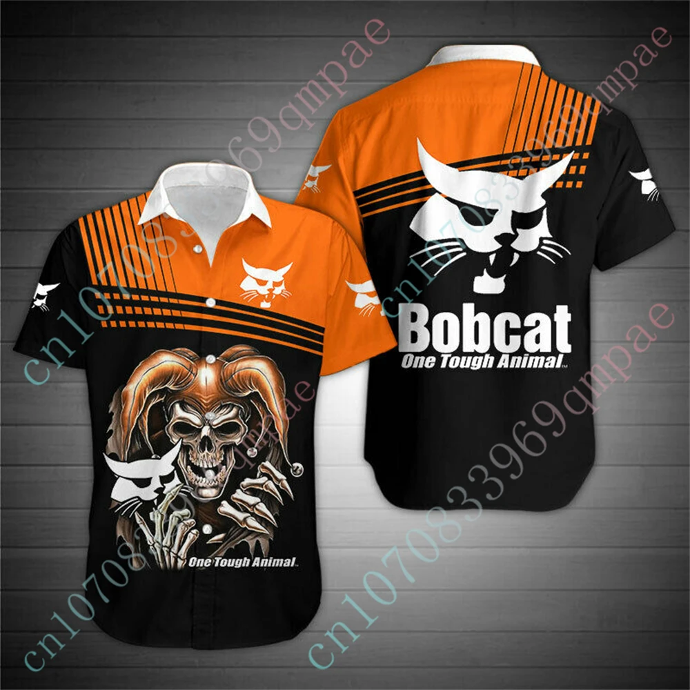 Bobcat Clothing 3D Button Cardigan Unisex Oversized T-shirt Casual Shirts For Men Women Anime Shirts And Blouses Custom Logo