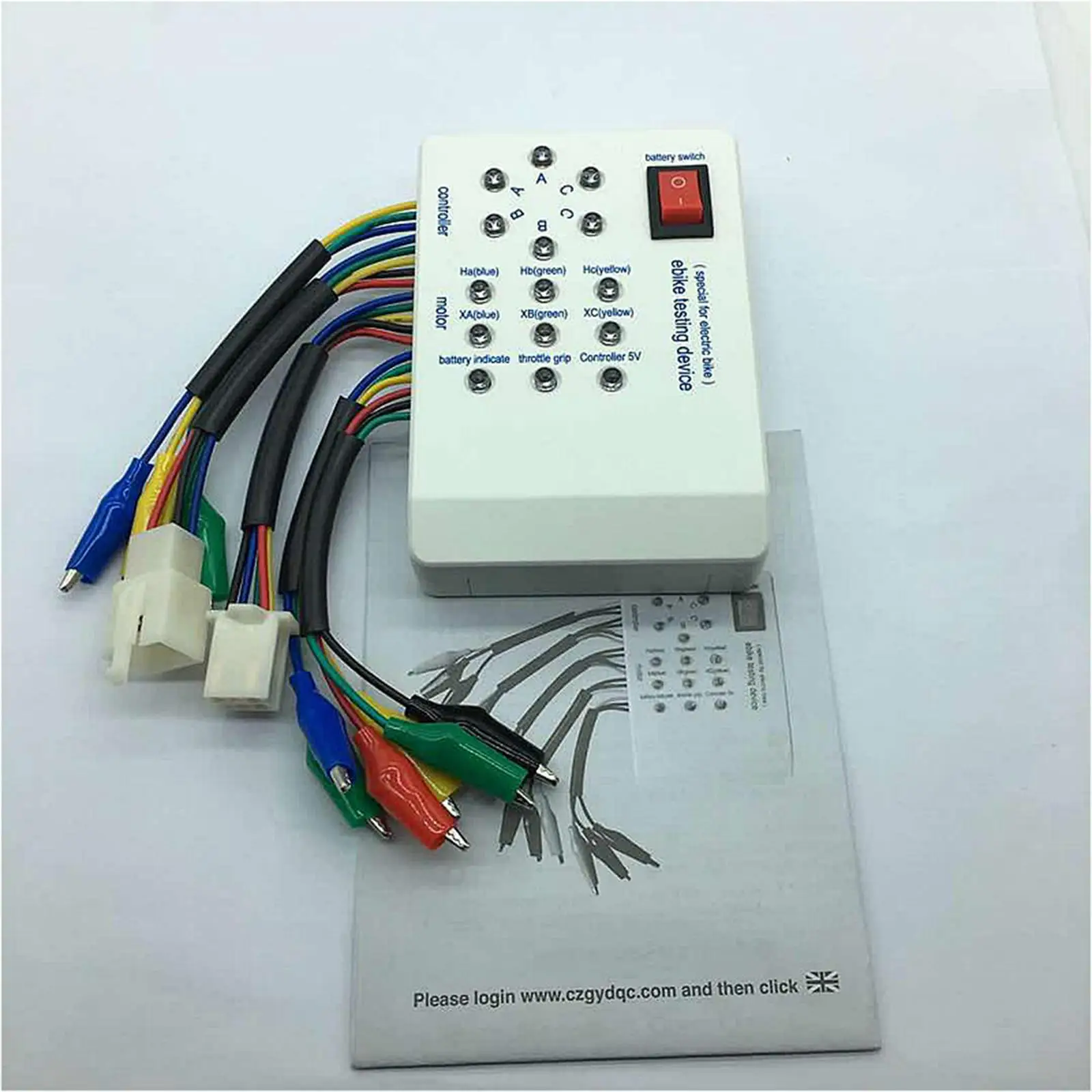 E-Bike Scooter Brushless Motor Controller Tester, for Teste Motor Coil, Electric