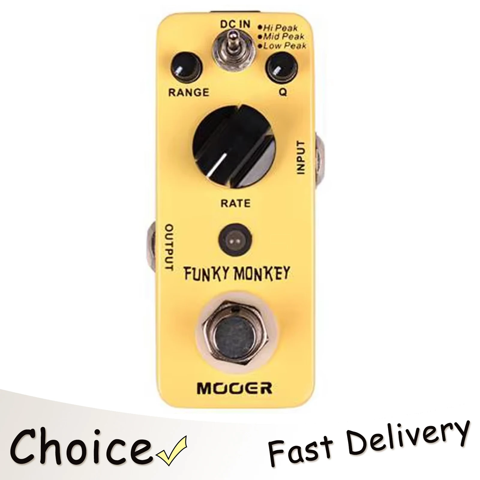 

MOOER Funky Monkey Electric Guitar Effect Pedal Auto Wah Effect 3 Modes Hi Mid Low Peak Pedal True Bypass Guitar Accessories
