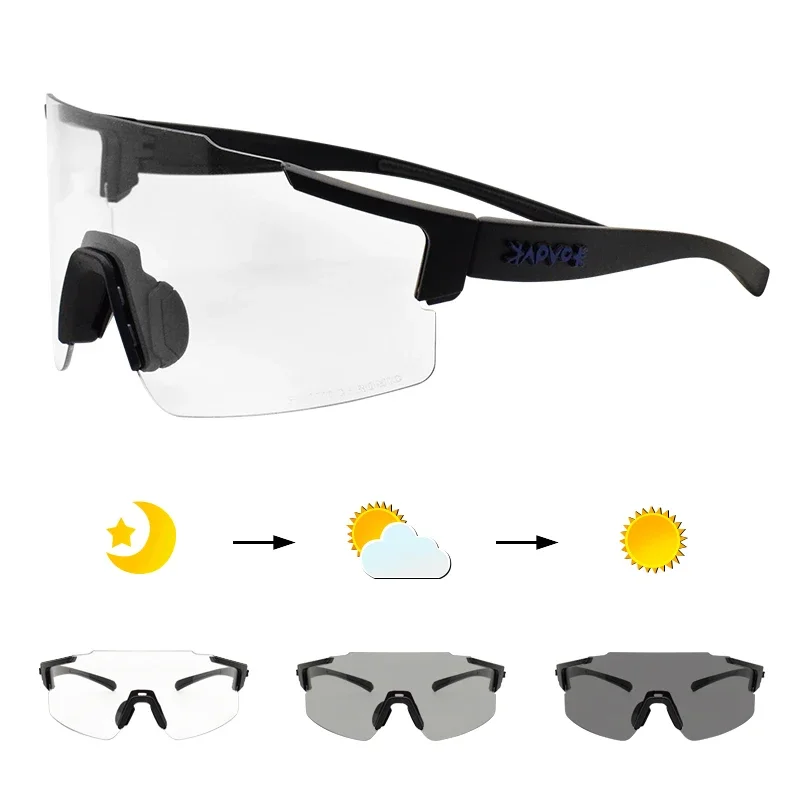 Photochromic Sunglasses Men Driving Glasses Change Color Day Vision Cycling Eyewear