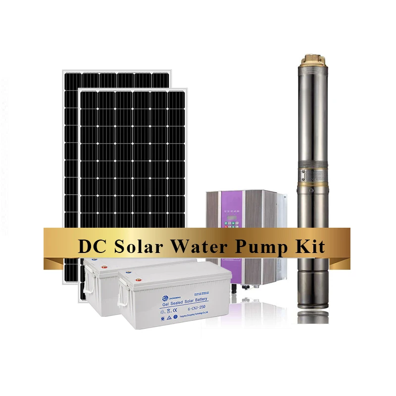 

4inch DC48V Brushless Submersible With MPPT Controller Solar Water Pump System