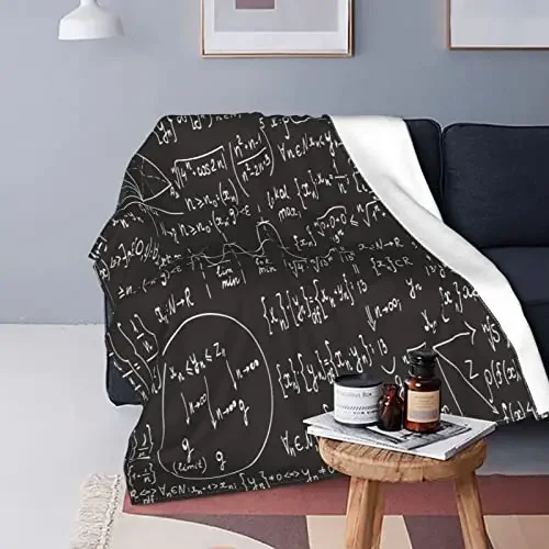 Periodic Table of Elements Science Blanket Flannel Throw Ultra Soft Lightweight for Bed Living Room All-Season Chemistry