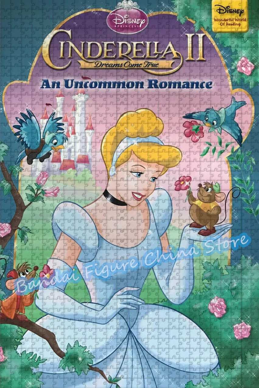 300/500/1000 Pieces Christmas Gifts Jigsaw Puzzles Cinderella 2: Dreams Come True Cartoon Walt Disney Movies Print Puzzle Kids