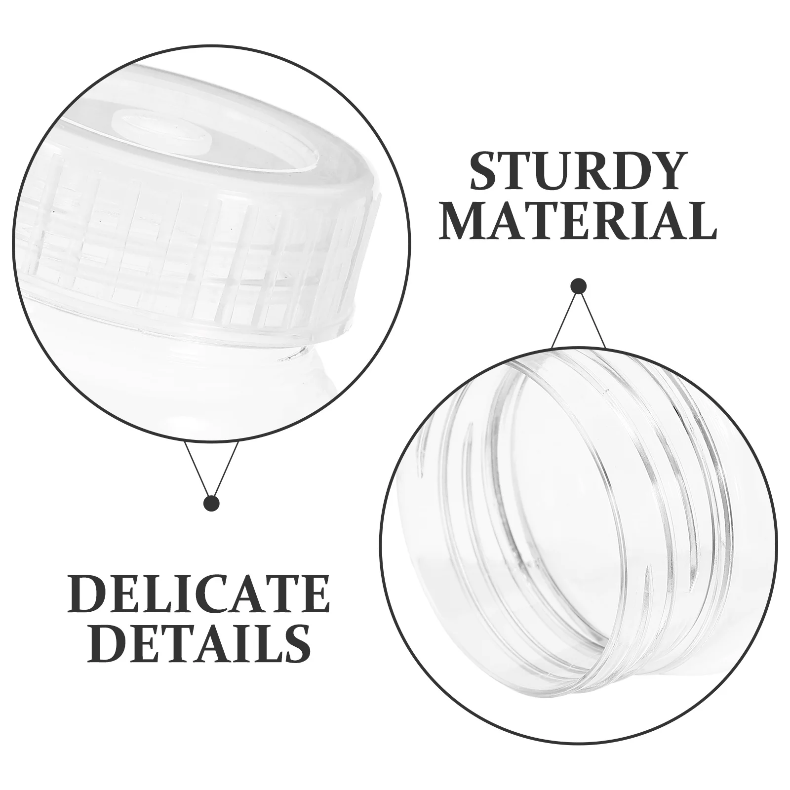 Bouteilles de laboratoire à bouche large de 240Ml, 4 pièces, conteneurs d'échantillons en plastique résistants aux hautes températures pour réactif de test de tissus