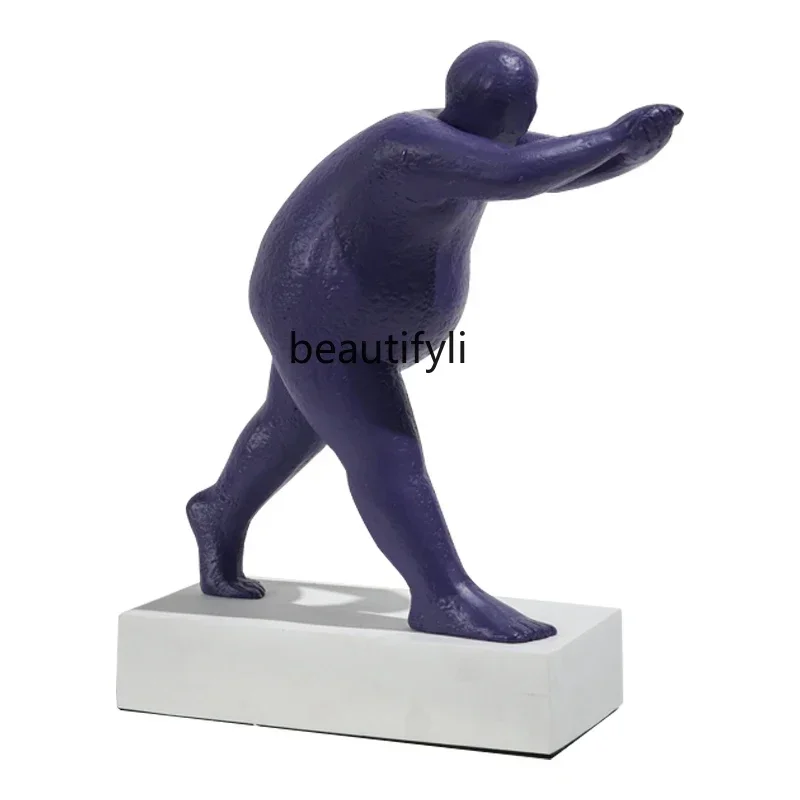 

FG40Modern light luxury creative standing figure sculpture small ornament desktop desk decoration