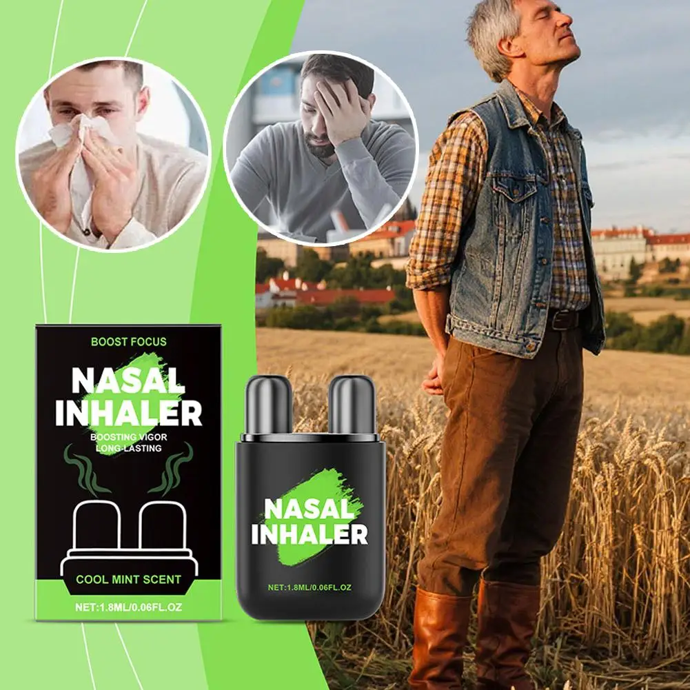 

Cleansing Nasal Inhaler Diffuser Sniffer Double Hole Box Repair Box Inhaler Nasal Repair Herbal Herbal Natural Nasal P1C5
