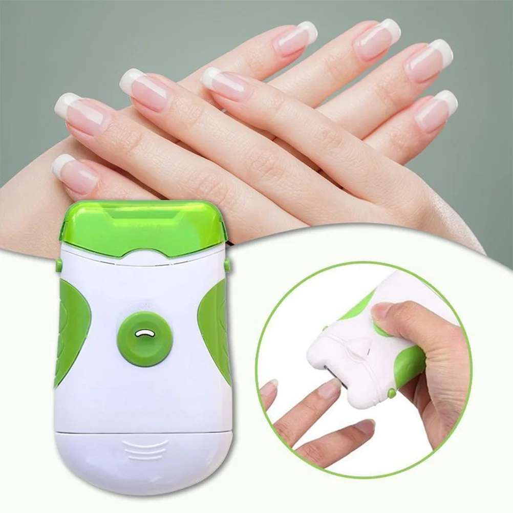 

Electric Nail Trimmer And Nail File Electronic Manicure Pedicure Tool Nail Clipper Green Color For Girls Boys Gifts