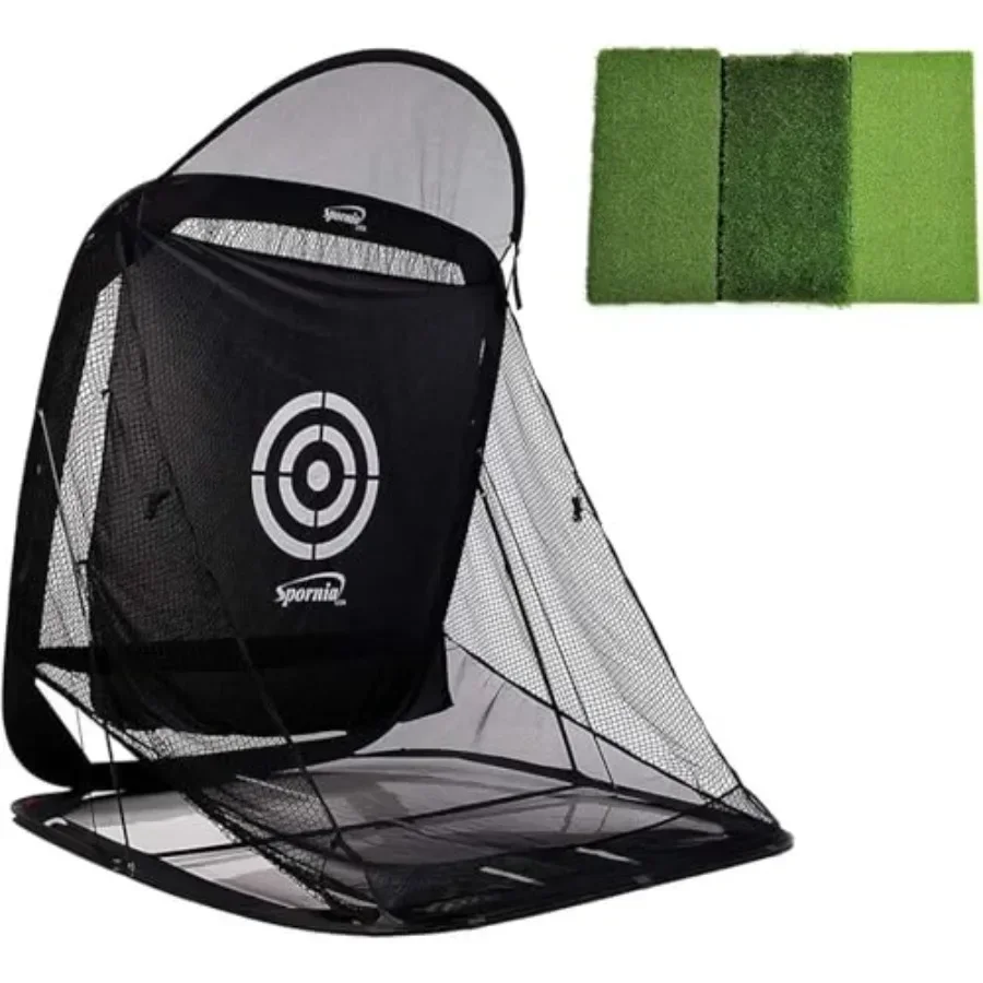 

SPG-5 Golf Practice Net 5' x 5' Indoor and Outdoor with Ball Return Driving, Chipping and Full Swings Heavy-Duty, Portable and
