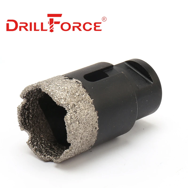 Drillforce M14 موضوع الحفر الأساسية بت هول المنشار بلاطة من البورسلين حجر الرخام البناء الجاف فراغ صنع من النحاس الماس لقمة ثقب