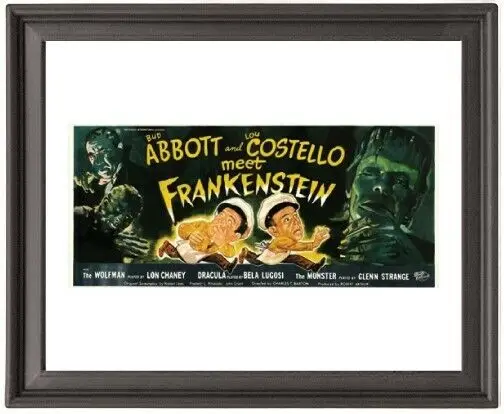 

Framed Poster Abbott and Costello Meet Frankenstein 3 Picture Frame 16x12 inches Poster