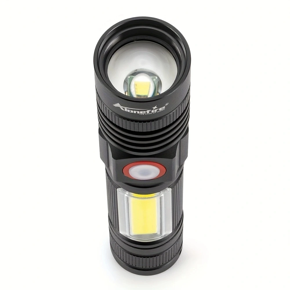 10W Zoom Led Flashlight USB Rechargeabl Home Emergency COB light Outdoor Tactical Hiking Camping Fishing Work High Bright Torch