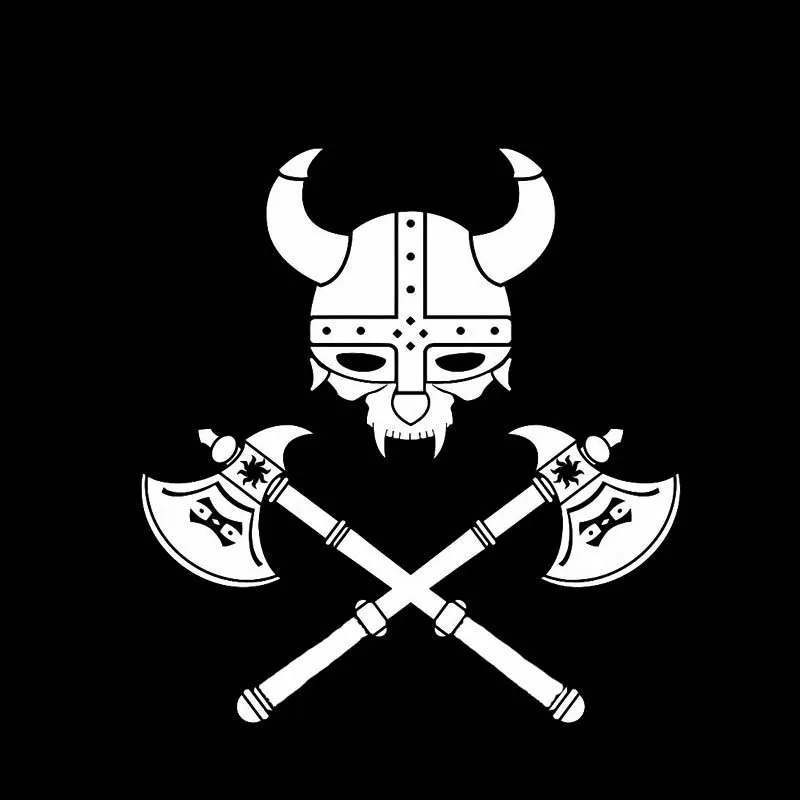 Personality Serious Viking Warrior Symbol Soldier Car Sticker Fashion PVC Window Decoration Waterproof Covering The Body Decal