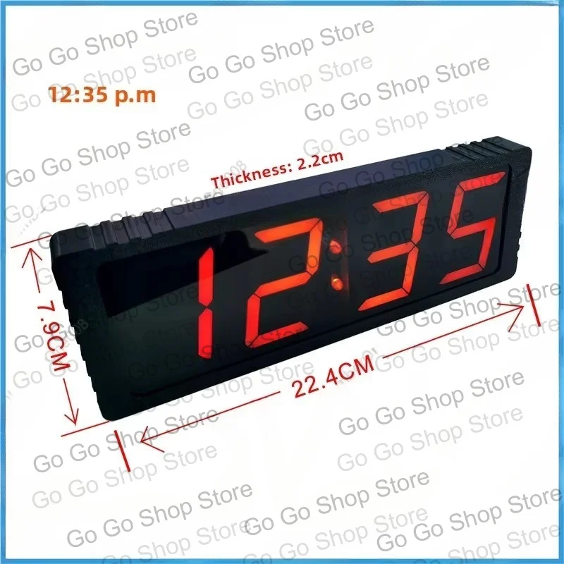 Smart 2.3 Inch Digital Tube Clock, GPS WiFi Auto-Sync for Accurate Time in Home and Office Use