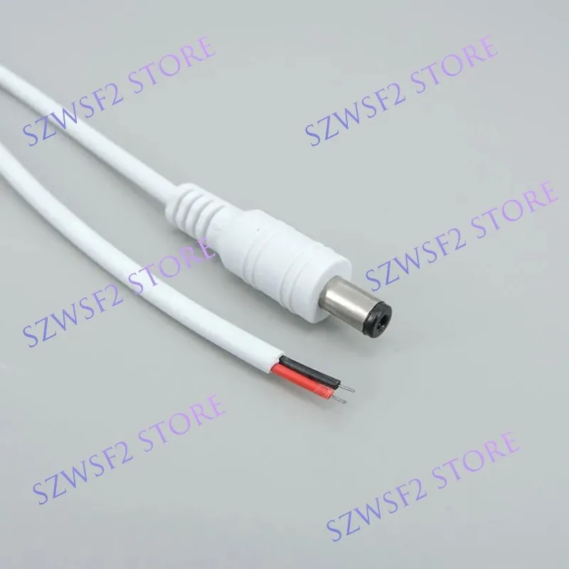 DC 5.5 * 2.1mm 22awg Male Or Female Power Connection Cable Connector Monitoring Accessories Led Light Strip Plug Power Cord E2