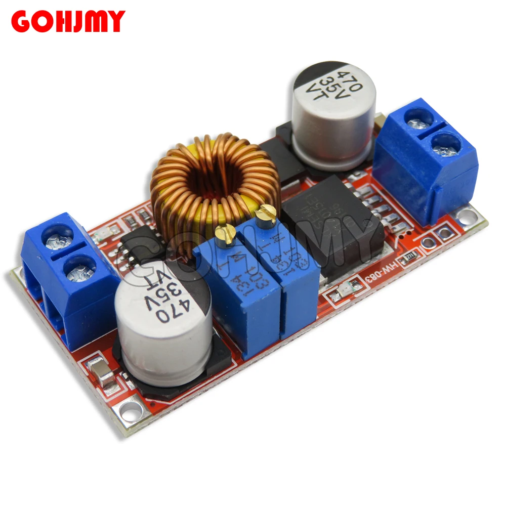 DC-DC 5A Adjustable Power Converter CC CV Lithium Battery DC Step-down Charger Board XL4015E1 5-32V To 0.8-30V LED Driver