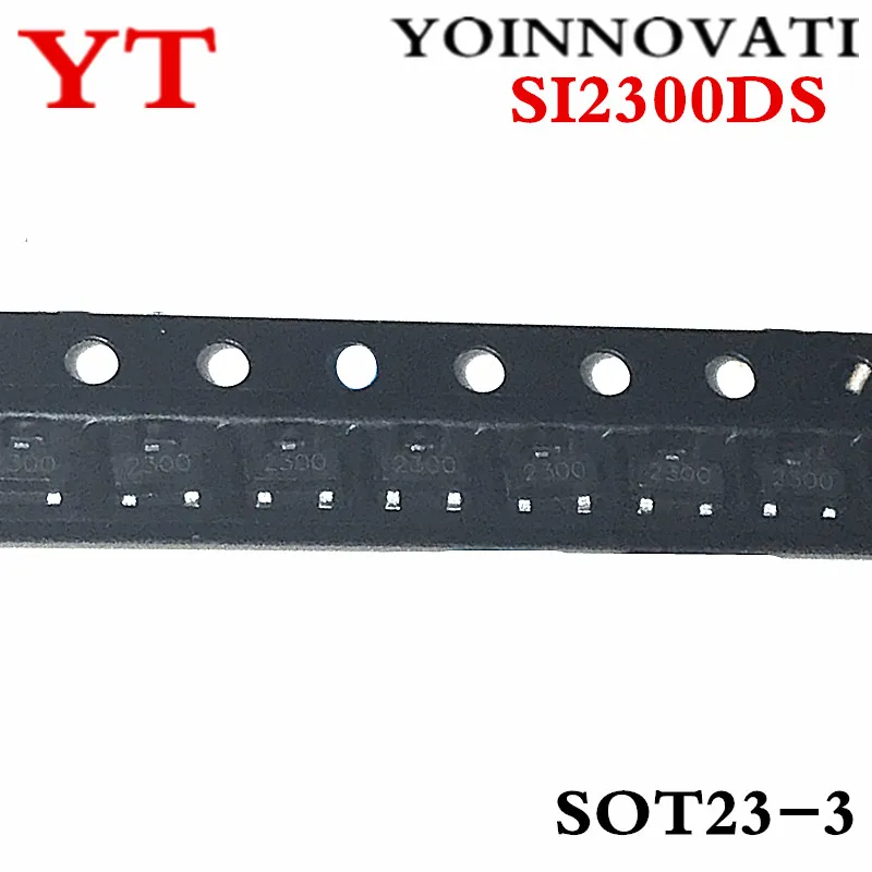 100pcs/lot SI2300 SI2300DS 2300 SOT-23 3.6A 30V IC Best quality