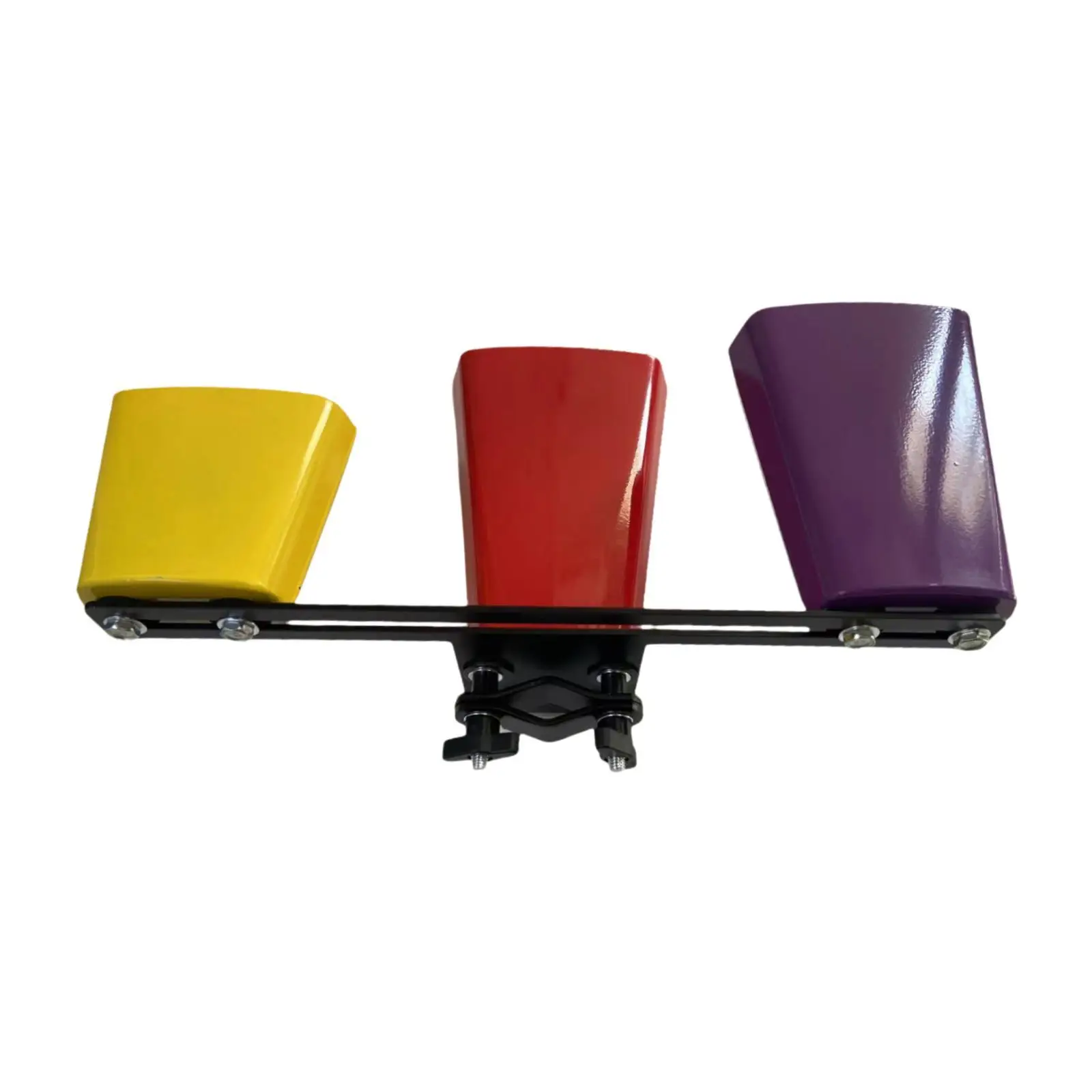 

High and Low Tones 3 Colors Cowbell with Adjustable Mount for Concerts Bands