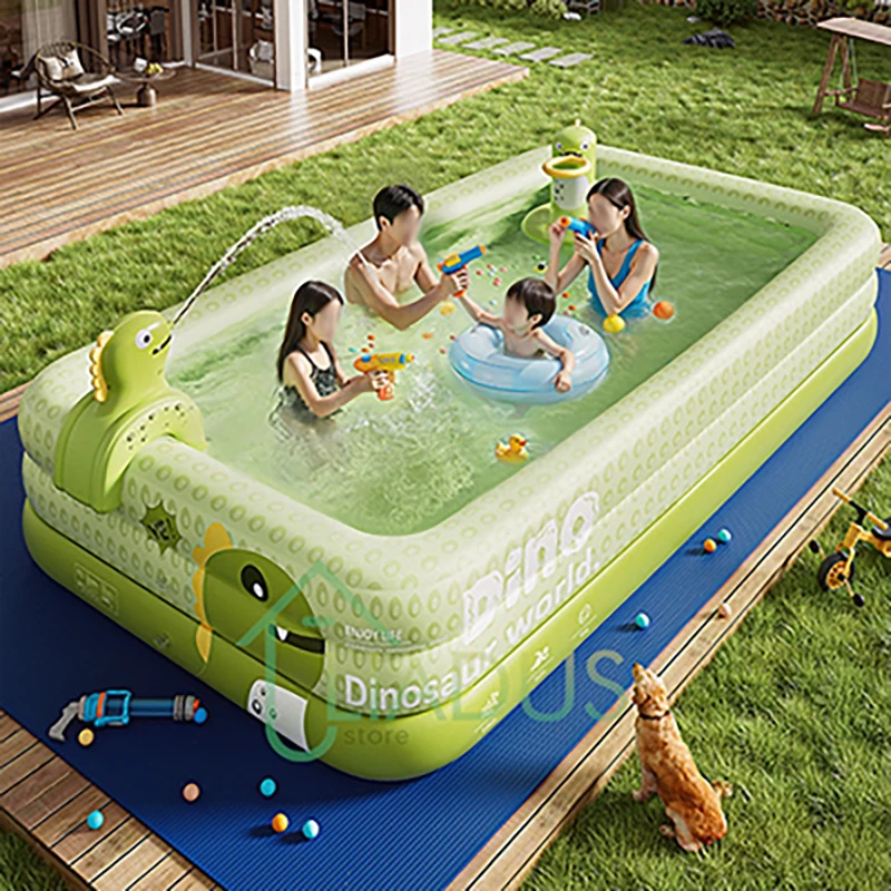 

Inflatable Thickened PVC Kids Swimming Pool Toddlers Portable Foldable Infant Water Play Center Backyard Outdoor Family Use