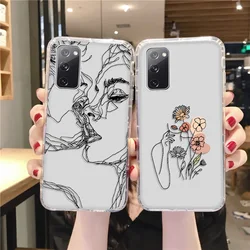 Abstract Case For Samsung S23 S24 Ultra Case S22 S20 Plus S21 FE Note 20 Ultra Funda Samsung S22 Plus A55 A54 5G A53 A14 Cover
