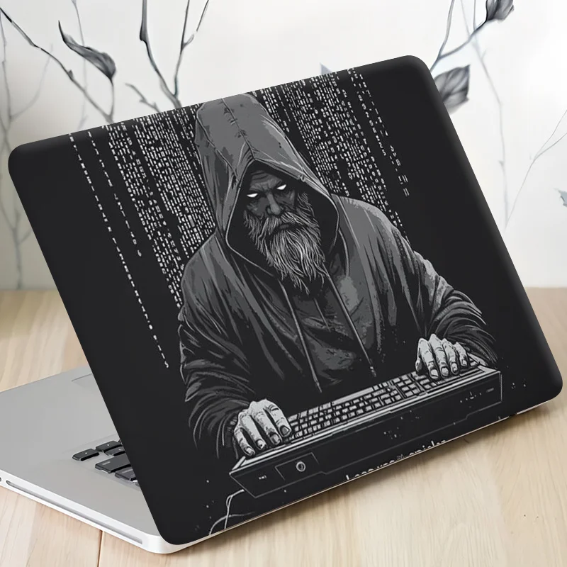 2PC reusable universal laptop protective film, PVC material, theme design pattern, semi-matte surface, self-adhesive, no glue
