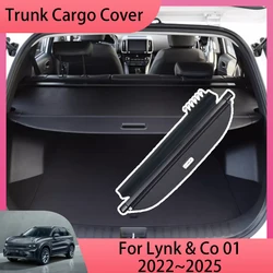 For Lynk & co 01 EM-P 2022 2023 2024 2025 Car Trunk Covers Rear Curtain Luggage Tray Retractable Space Mat Supplies Accessories