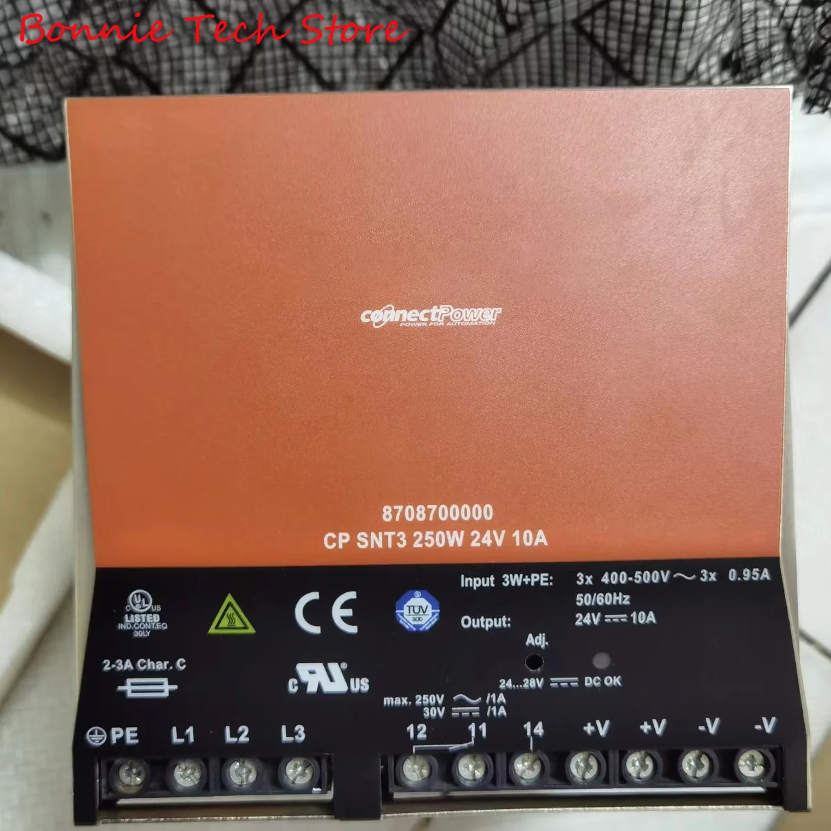 

8708700000 для Weidmuller CP SNT3 250 Вт 24 В 10 А, блок питания, 24 В