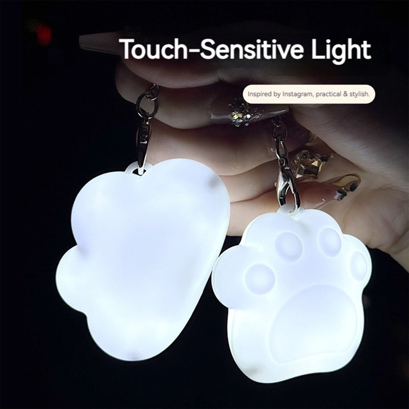 

2/4pcs Hanging Night Light Touch Activated Wallet Light Best Gifts for Women Girls Mother