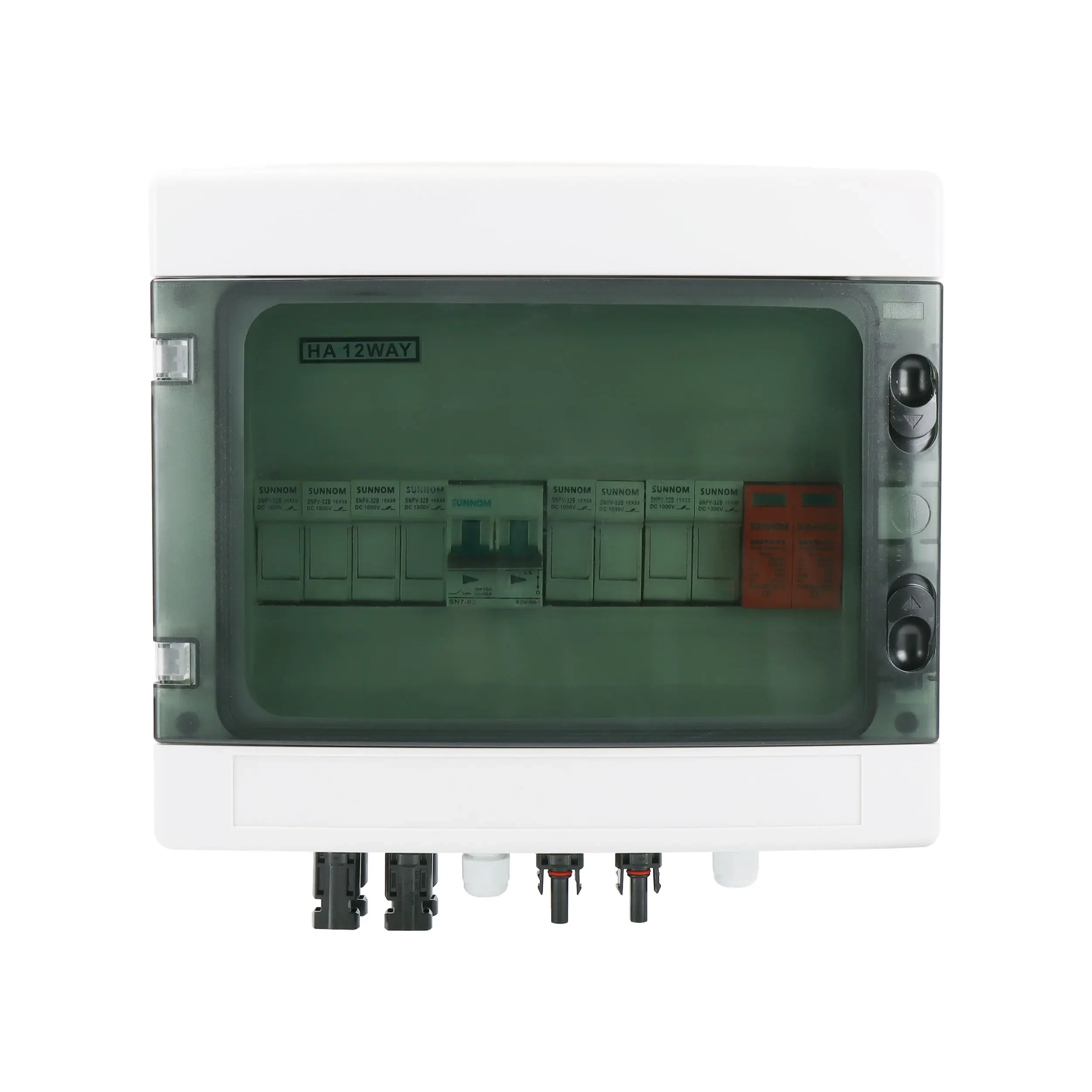 

IEC TUV CE SNDB-PV5/1 IP65 waterproof 4 in 1 out 500v 15a array 4 strings solar pv dc electric combiner box for solar system