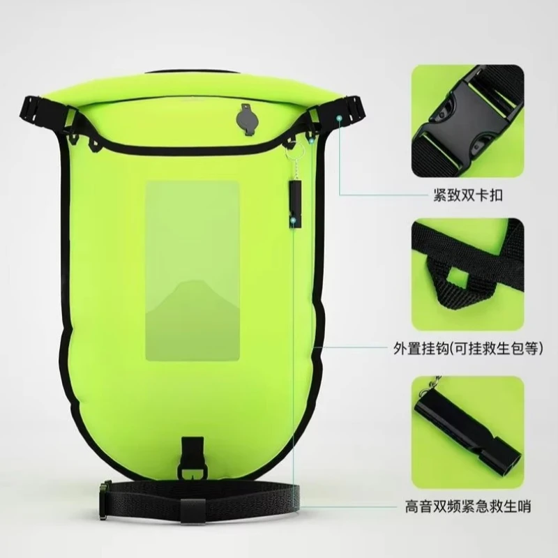 Water Safety Unit, Swimming Float Buoy With Dual Airbags, Outdoor Water Safety Marker & Rescue Aid