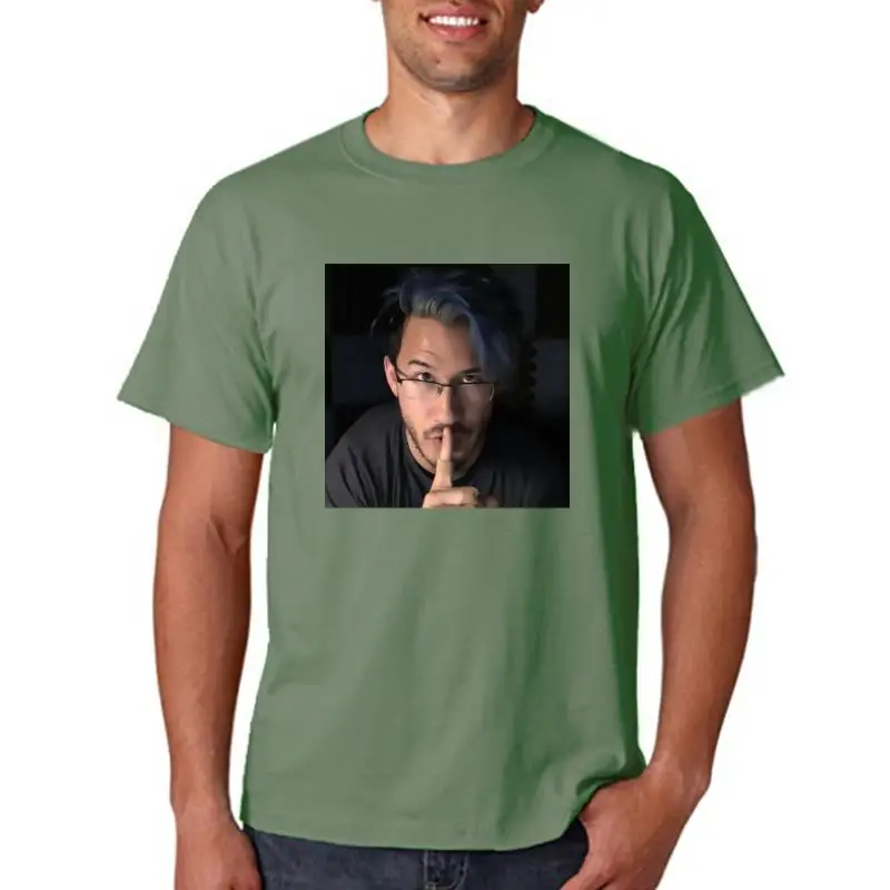 Title: New Markiplier Shh MenT Shirt Size S 3Xl Normal Short Sleeve Cotton T Shirts