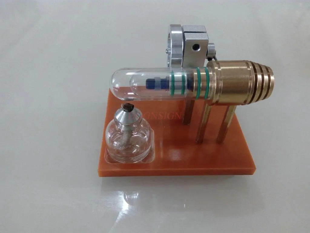 

Micro free piston Stirling engine model