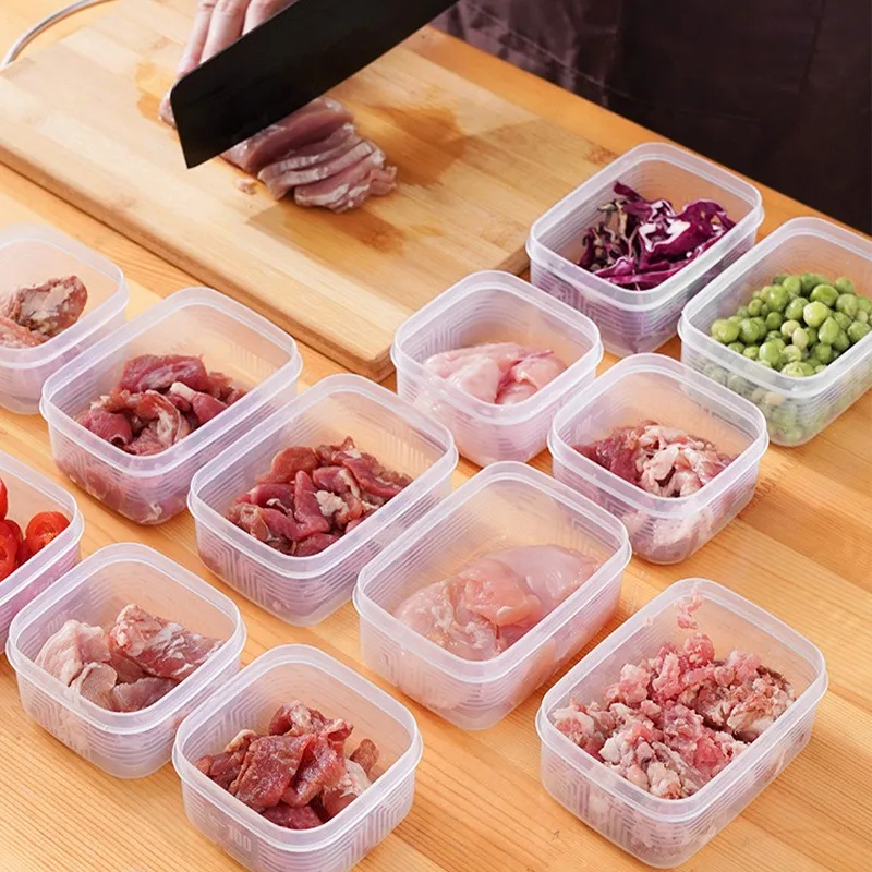 Kitchen Refrigerator Storage Box, Food Grade Frozen Special Fresh-keeping Box, Kitchen Compartment Sorting, Sealed Frozen Meat Box - Detail 1