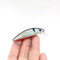 DUODUOYU 1PCS  Small Sinking Minnow Wobblers Fishing Lures4.6g/55mm Trout Artificial Hard Bait Jerkbait Crankbait Bass Tackle