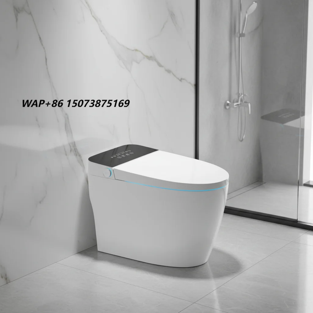 Chinese WC Ceramic Wall Hung Smart Toilet White Ivory 300mm S-Trap Drainage Remote Control 3.8L Flushing Automatic Deodorization