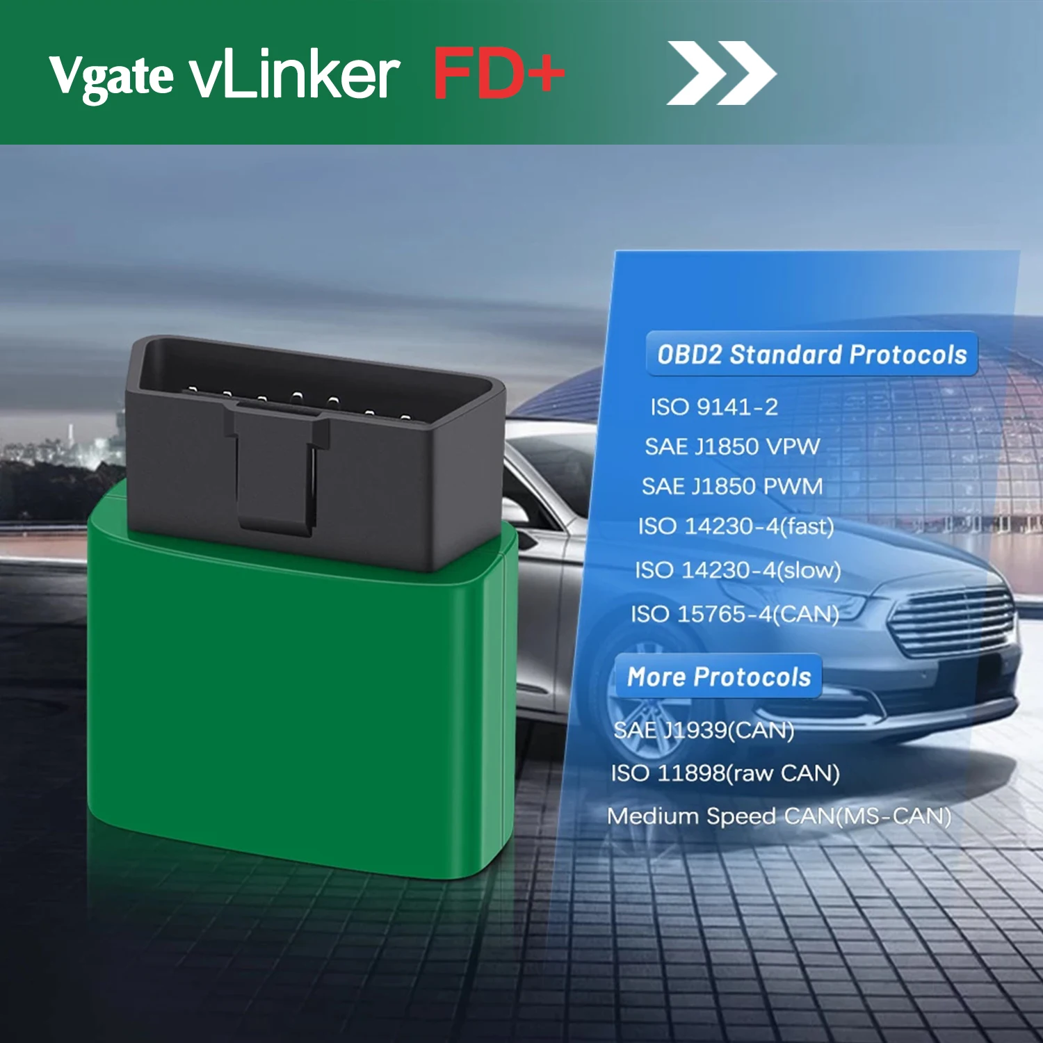2025 Vgate vLinker FD FD+ V2.2 ELM327 BT4.0 Wireless FORScan For Ford For Mazda Support IOS/ Android Car Diagnostic Tools