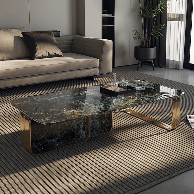 

Luxury Marble Coffee Table Living Room Bedroom Modern Coffee Table Round Tea Table Basse Moderne Pour Salon Nordic Furniture