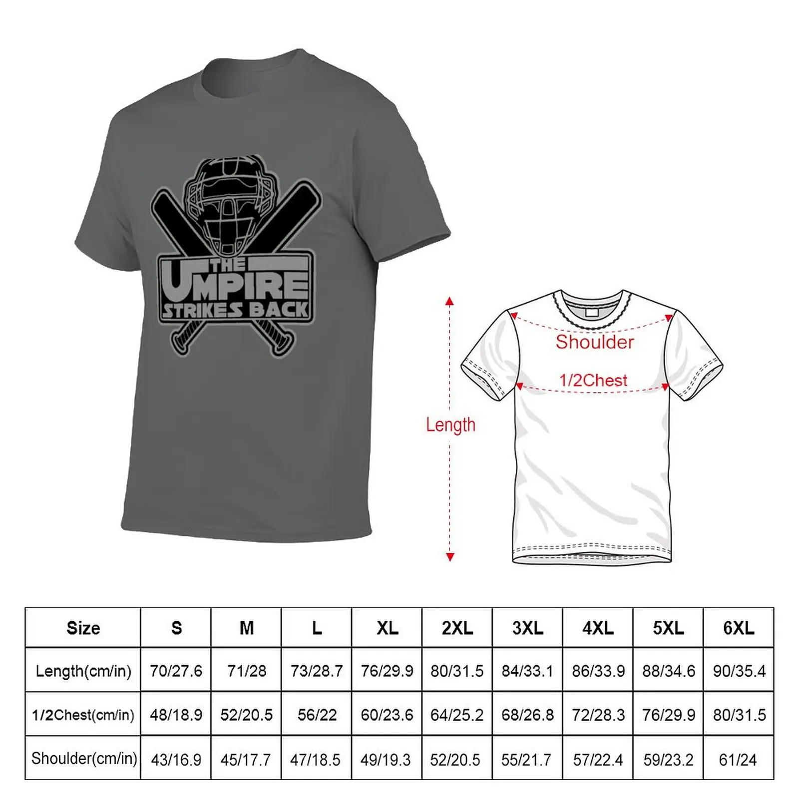 The Umpire Strikes Back T-Shirt funny meme t-shirts luxury designer summer clothes mens t shirt graphic