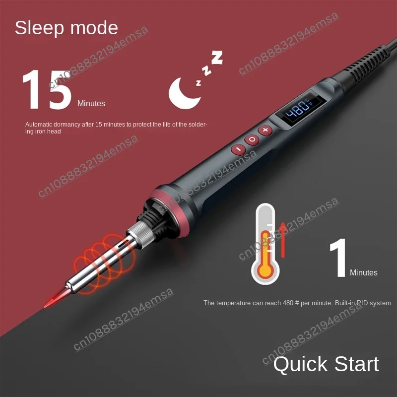 LED high definition digital display household welding gun kit, electric soldering ,  adjustable temperature of headgear