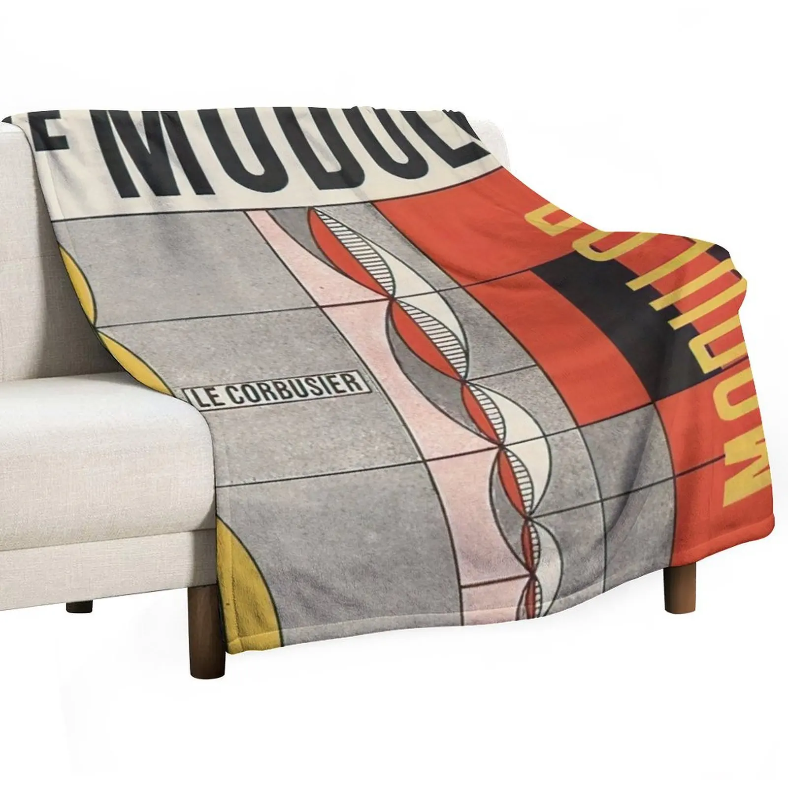 Le Corbusier - The Modulor Portrait Throw Blanket Softest Soft Big for babies Blankets