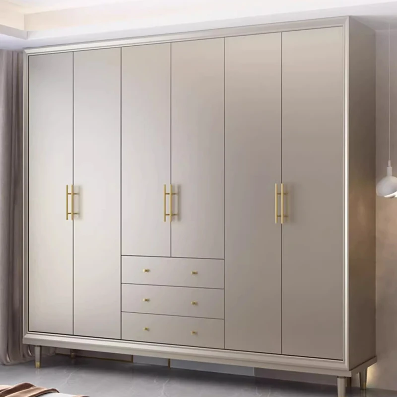 

Nordic Design Closet Wardrobe Creative Indoor Wood Minimalist White Wardrobe Closet European Armario Exterior Furniture Bedroom