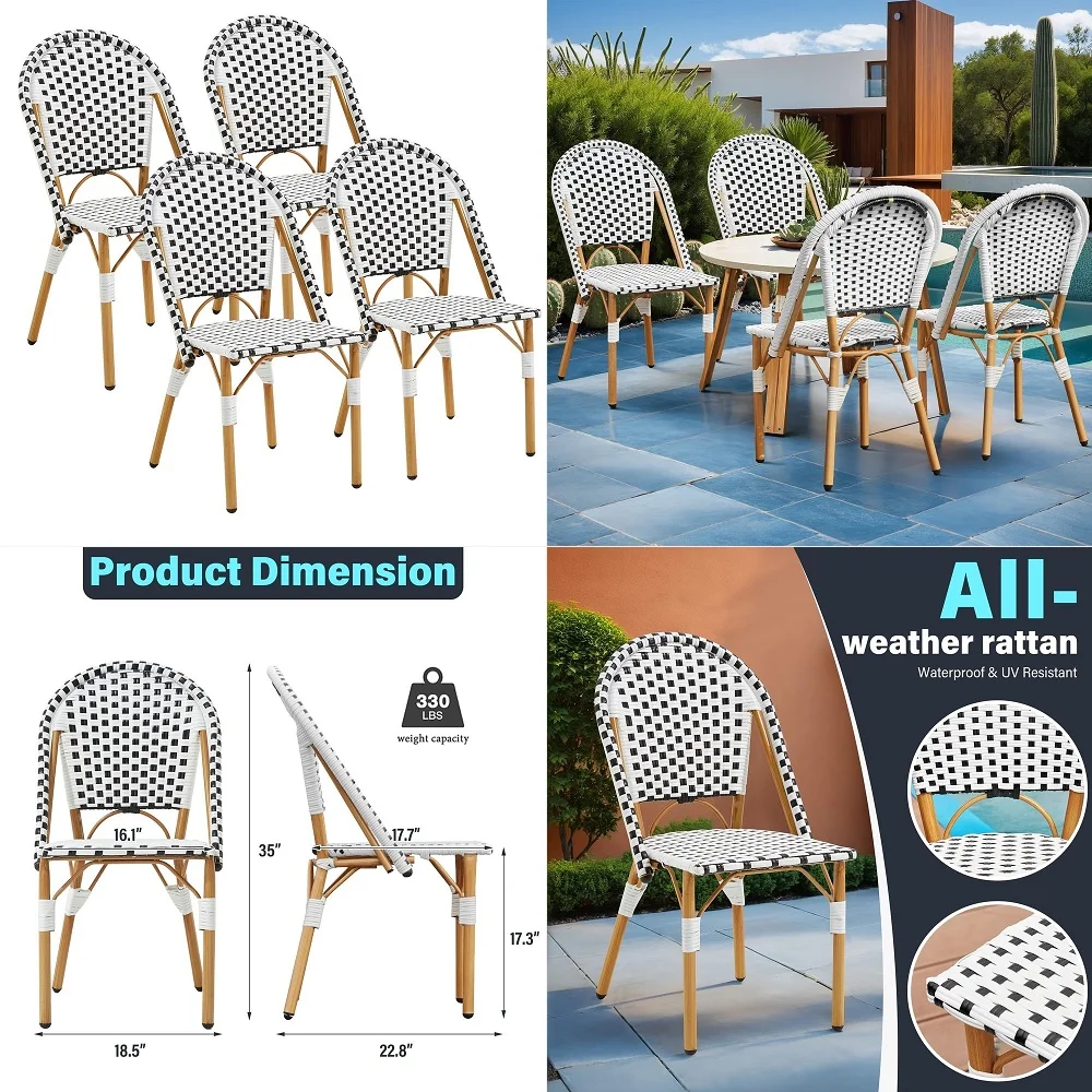 

Solid Wood Bar Stools Set of 4, 29inch Counter Height Chairs with Low Back and Footrest, Farmhouse Wooden Armless Barstools for